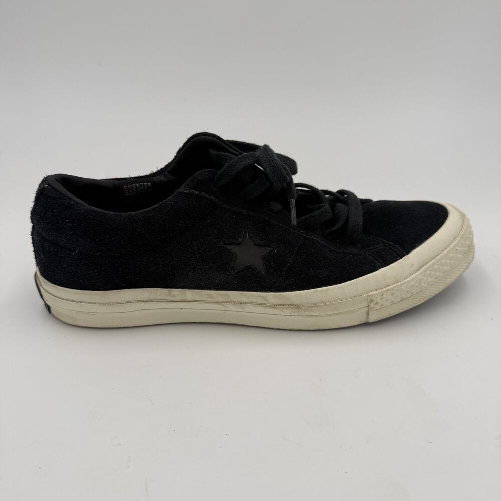 Converse Chuck Taylor Men's Size 7 Black Suede Streetwear Sneakers Used